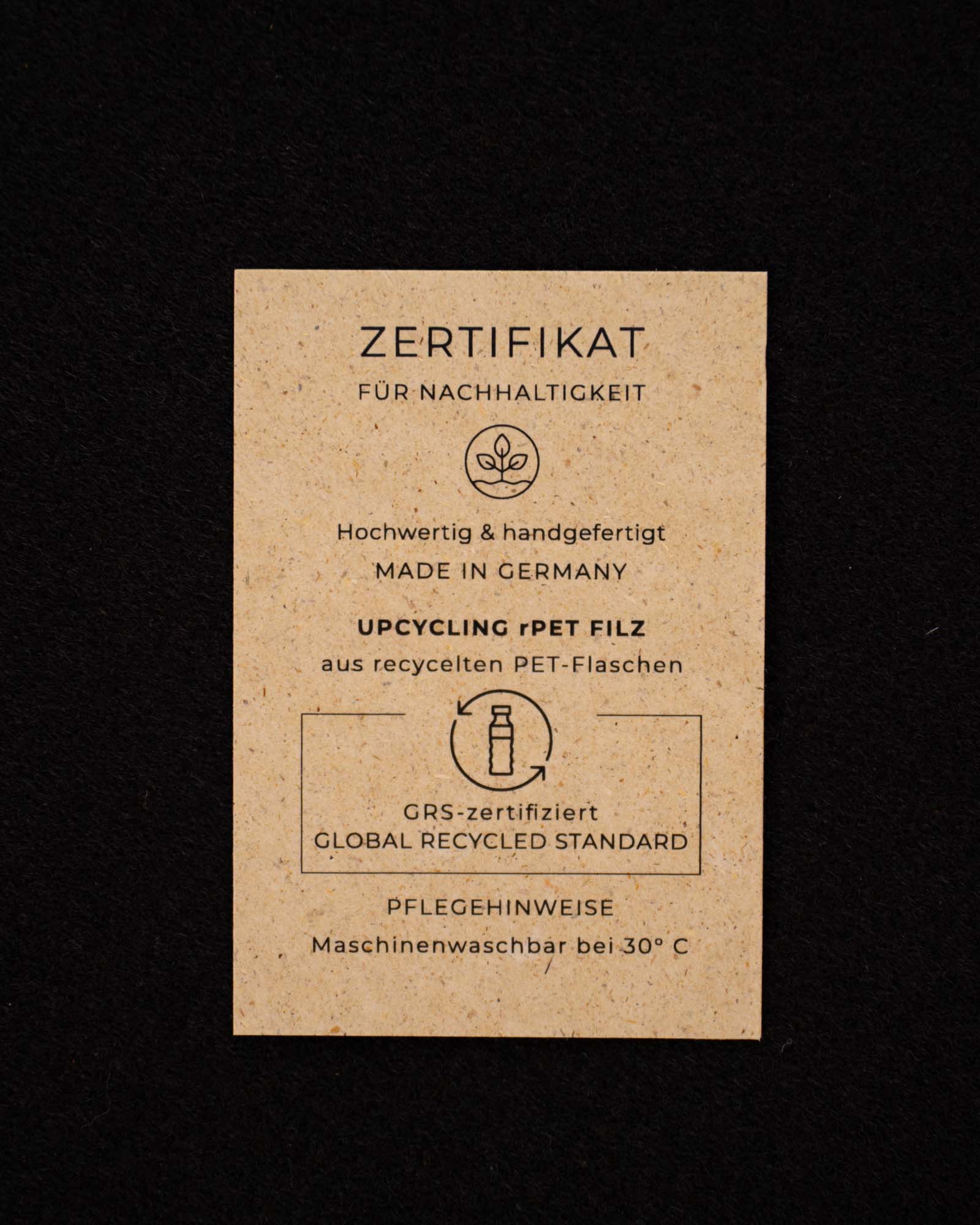 Zertifikat für Nachhaltigkeit